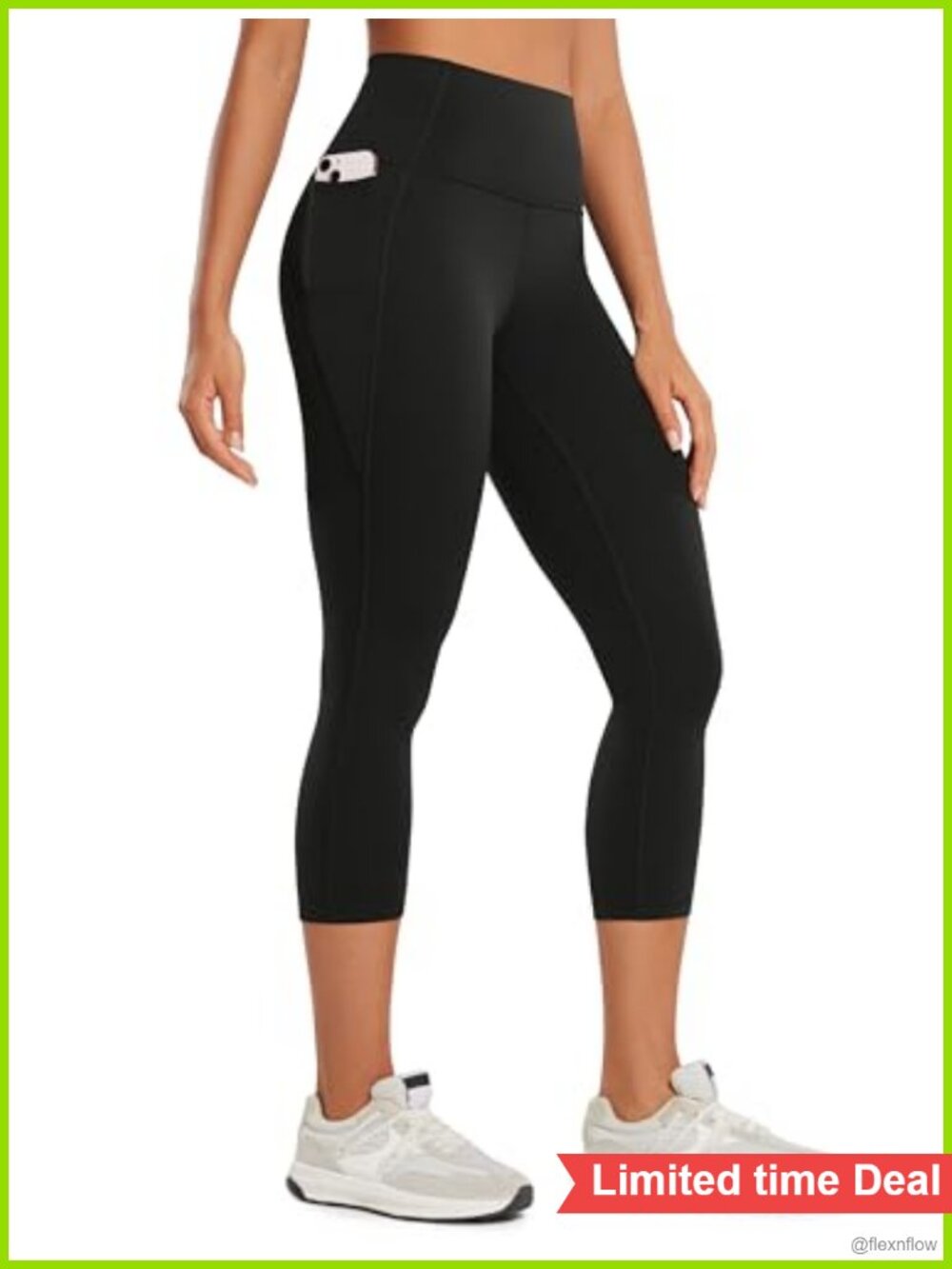 CRZ YOGA Butterluxe Capri Leggings High Rise 21" Pockets Yoga Training